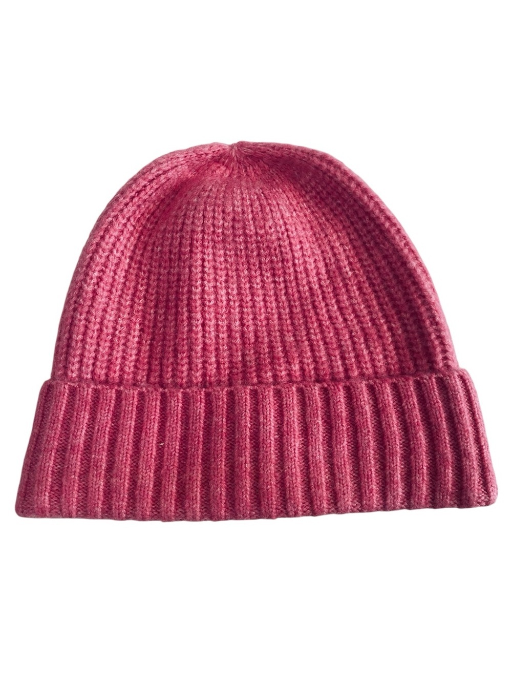 Free People Pink Ribbed Knit Beanie OS